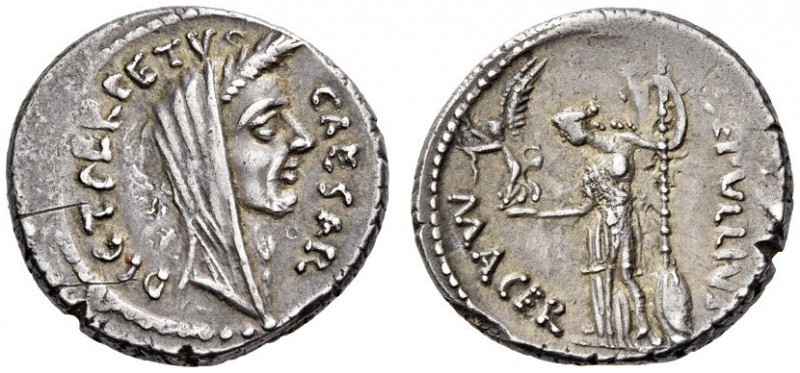 Julius Caesar, first half of March, 44 BC. Denarius (Silver, 17mm, 4.14 g 1), wi...