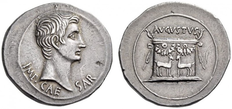 Augustus, 27 BC-AD 14. Cistophorus (Silver, 28mm, 12.04 g 1), Ephesos, c. 25 BC....