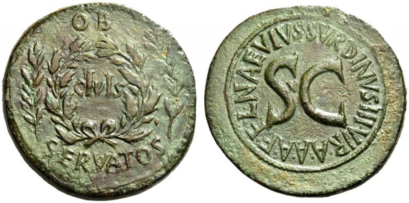 Augustus, 27 BC-AD 14. Sestertius (Orichalcum, 36mm, 25.52 g 9), Rome, under the...