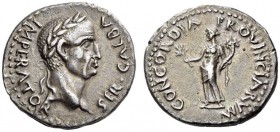 Galba, 68-69. Denarius (Silver, 17mm, 3.64 g 6), Spanish mint (Tarraco?), 68. SER GALBA IMPERATOR Laureate head of Galba to right. Rev. CONCORDIA PROV...