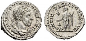 Elagabalus, 218-222. Denarius (Silver, 19mm, 3.43 g 12), Rome, 220-222. IMP ANTONINVS PIVS AVG Laureate and draped bust of Elagabalus to right. Rev. I...