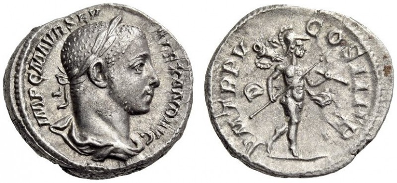 Severus Alexander, 222-235. Denarius (Silver, 18mm, 4.30 g 121), Rome, 226. IMP ...