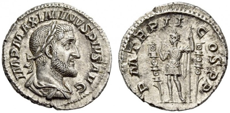 Maximinus I, 235-238. Denarius (Silver, 19mm, 2.92 g 6), Rome, March 235 - Janua...