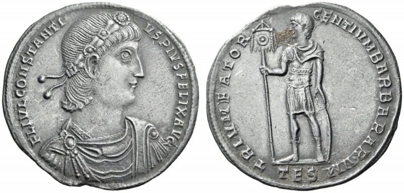 Constantius II, 337-361. Medallion of 4 heavy siliquae or 3 light milarenses (Si...