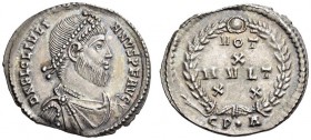 Julian II, 360-363. Siliqua (Silver, 19mm, 2.22 g 6), Constan­tinople, 361-363. D N FL CL IVLIANVS P F AVG Pearl-diademed, draped, and cuirassed bust ...