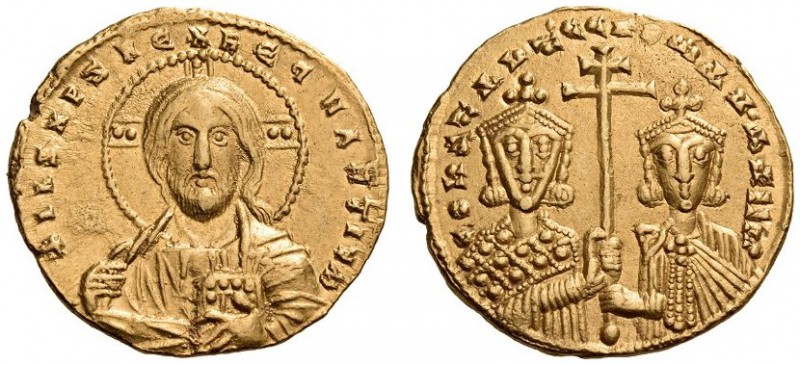 Constantine VII Porphyrogenitus, with Romanus II, 913-959. Solidus (Gold, 19mm, ...