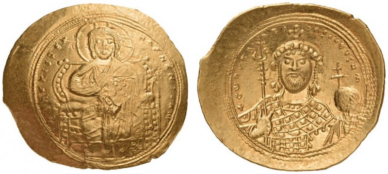 Constantine IX Monomachus, 1042-1055. Histamenon (Gold, 28mm, 4.42 g 6), Constan...