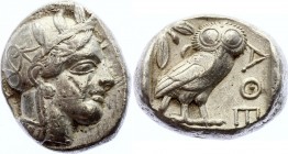 Ancient World Ancient Greece Attica Athens AR Tetradrachm 454 - 404 B.C.
Silver 17.01g; Obvers - Athena; Revers - Owl, Olive Spray and Moon