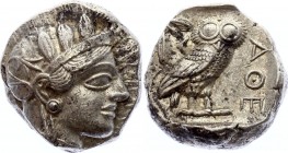 Ancient World Ancient Greece Attica Athens AR Tetradrachm 454 - 404 B.C.
Silver 17.03g; Obvers - Athena; Revers - Owl, Olive Spray and Moon