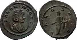 Ancient World Billon Antoninian, Syrian mint. Salonina, Wife of Gallienus 254 - 268 A.D.
3.52g; RIC# 88 corr.; Obv: Bust draped r. on crescent, weari...