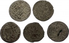 Ancient World Bukhara Lot of 5 Silver Coins cca 310 A.D.
Silver