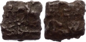 Ancient World Indo Skythians Kingdom AE Obol Azes I 48 - 25 B.C.
Bronze 3.20g 15mm; Seaby# 2635