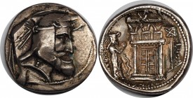 Ancient World Persia Tetradrachm 300 Cent. BC Autophradates
De Morgan# 12a; Pl. XXVII, 19. BMC 1; Silver, XF-AUNC