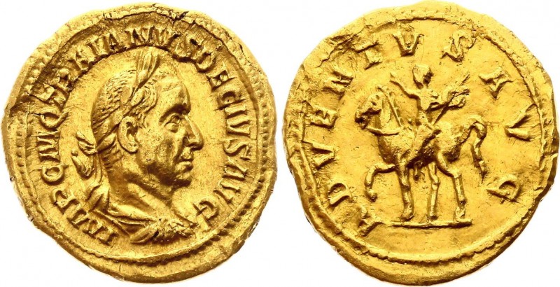 Ancient World Roman Empire Trajan Decius AV Aureus 249 - 251 A.D.
Gold 4.44g 20...