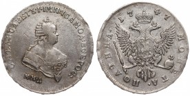 Russia Poltina 1747 ММД RR
Bit# 151 (R1); Silver; 7 Roubles by Petrov; 8 Roubles by Ilyin