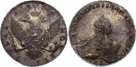 Russia 1 Rouble 1756 СПБ IM
Bit# 277; Portrait by Scott. 3 Roubles by Petrov; Silver; AUNC, Mint Luster.