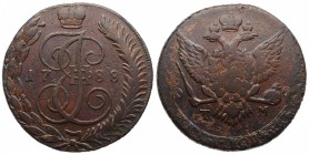 Russia 5 Kopeks 1788 TM RR!
Bit# 856 (R1); Copper 46.82g.; 10 Roubles by Petrov & Ilyin