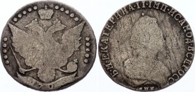 Russia 20 Kopeks 1793 СПБ RR
Bit# 417 R1; 1.5 Rouble by Petrov, 3 R by Ilyin. Very rare on practice., F