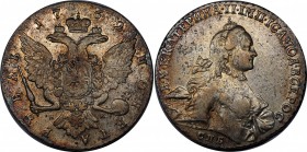 Russia 1 Rouble 1762 СПБ TI НК
Bit# 182; 2,25 Rouble by Petrov; Conros# 70/2; Silver; VF-XF.