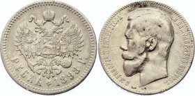 Russia 1 Rouble 1898 АГ
Bit# 43; Silver 19.49g