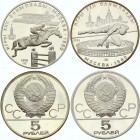 Russia - USSR Set of 2 Coins 5 Roubles 1978
Silver Proof; Various Olympic Motives