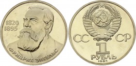 Russia - USSR 1 Rouble 1985 PROOF!
Y# 200.1; Proof; Friedrich Engels; Leningrad Mint