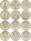 Russia - USSR Full Set of 12 Coins 1990 - 1991
5 Roubles 1990-1991; Proof & UNC; Various Motives