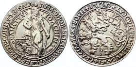 Bohemia Schlick Joachim Thaler 1520 (1994) Restrike!
Silver (.999) 25.76g 42mm; Medieval Czechoslovakia Joachim Thaler 1520 Restrike This is a replic...