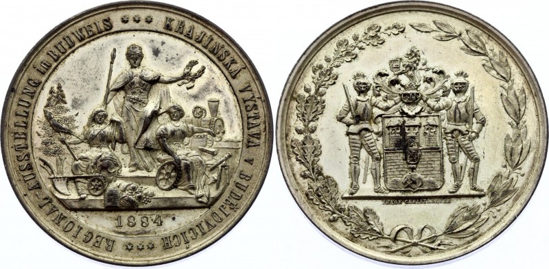 Bohemia Medal "Regional Exhibition in Budweis - Bohemia" 1884
Silvered Bronze 3...