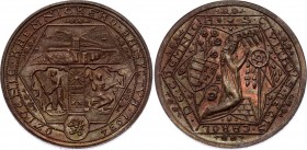 Czechoslovakia 5 Dukat 1934 Copper Medal
Probe in Copper - Prooflike; Medal - Probe of 5 Ducats 1934 in Copper, Kremnitz. Reopening of the Kremnica M...