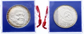 Slovakia 200 Korun 1994 PROOF RARE
KM# 22; Silver Proof; Mint. 2,500; 100th Birth Anniversary - Janko Alexy; Original Sealed Bank Package
