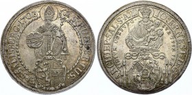 Austria Salzburg 1 Thaler 1703
KM# 254; Silver; Johann Ernst von Thun; Repaired Edge; Amazing Condition & Toning