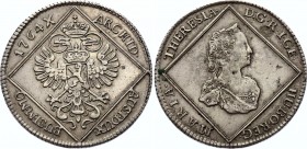 Austria 30 Kreuzer 1764 Prague - No denomination Type
Maria Theresia 1740-1780; Prague mint. Very rare type without denomination. Silver, VF-XF. 30 K...
