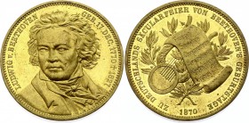 Austria Medal "Ludwig v. Beethoven 1770-1827" 1870
35.66g 39mm; F Brehmer