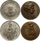 Austria Lot of 2 Medals "Friedrich Ludwig Jahn / E.W.T.V" & Josefine Reinisch"
Zinc 17.96g 42.5g & Copper 28.17g 38mm