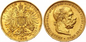 Austria 20 Corona 1893
KM# 2806; Gold (.900) 6.78g 21mm; Franz Joseph I