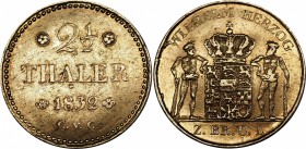 German States Brunswick-Wolfenbuttel 2-1/2 Thaler 1832 CvC
KM# 1125; Gold (900); Wilhelm, VF-XF