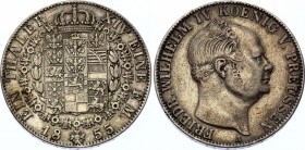 German States Prussia 1 Thaler 1855 A
KM# 465, Dav. 773; Wilhelm I; Silver, XF.