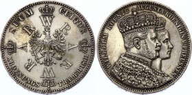 German States Prussia 1 Thaler 1861 A
KM# 488, Dav. 778; Wilhelm I; Silver, AUNC.