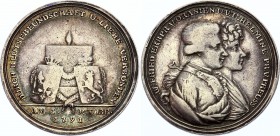 German States Medal "Connected by Friendship with Blood and Love" 1791
Silver 6.93g 30mm; Frederick II & Wilhelmina of Prussia