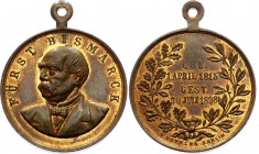 German States Medal "Furst Bismarck" 1898
Bronze 10.9g 27mm; By B.Koehler