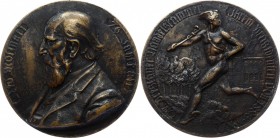 Germany - Empire Breslau Medal "President of the Chamber of Commerce Leo Molinari" 1903
Bronze 146.31g 75mm; By E.Seger