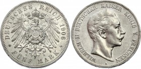 Germany - Empire Prussia 5 Mark 1906 A Key Date
KM# 523; Silver; Wilhelm II.VF+/XF-