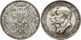 Germany - Empire Prussia 3 Mark 1911 A
KM# 531; Silver; 100th Anniversary of Breslau University; Wilhelm II; UNC