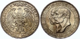Germany - Empire Prussia 3 Mark 1911 A
KM# 531; Silver; 100th Anniversary of Breslau University; UNC with Beautiful Toning