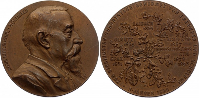 Germany - Empire Medal "70th Birthday of Alois von Egger-Möllwald" 1899
Bronze ...