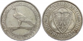 Germany - Weimar Republic 3 Reichsmark 1930 A
KM# 70; Silver; Liberation of Rhineland