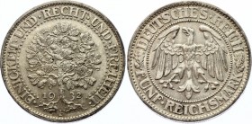 Germany - Weimar Republic 5 Reichsmark 1932 F
KM# 56; Silver