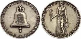 Germany - Third Reich Medal "Berlin Olympic Games" 1936
Silver 22g 37mm; By K. Roth; OLYMPISCHE SPIELE BERLIN MCMXXXVI around inscribed bell which is...