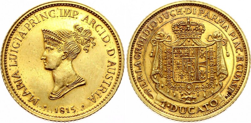 Italian States Duchy of Parma Ducato 1815 Reproduction
Gold restrike produced b...